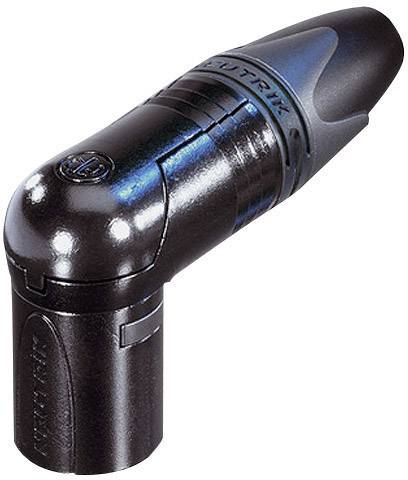 Neutrik NC3MRX-B XLR-Steckverbinder Stecker, gewinkelt Polzahl: 3 Schwarz 1St.