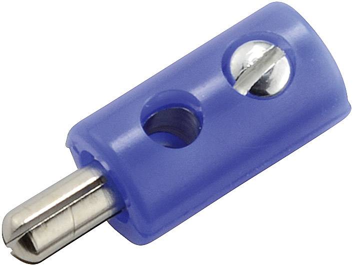 Kahlert Licht Miniatur-Bananenstecker Stecker, gerade Stift-Ø: 2.6mm Blau