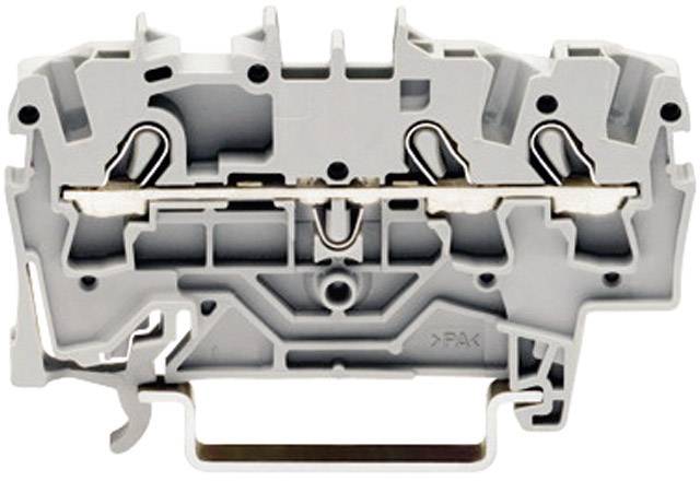 WAGO 2002-1301 Durchgangsklemme 5.20 mm Zugfeder Belegung: L Grau