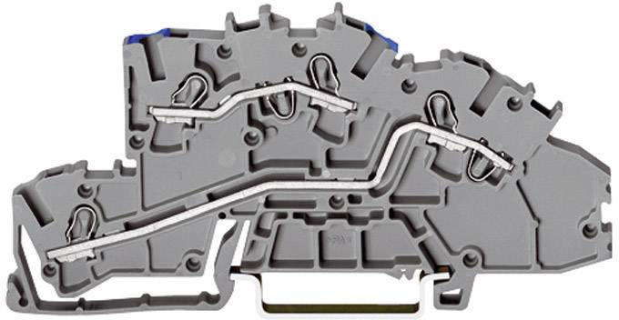 WAGO 2003-7649 Installationsetagenklemme 5.20mm Zugfeder Belegung: N, L Grau