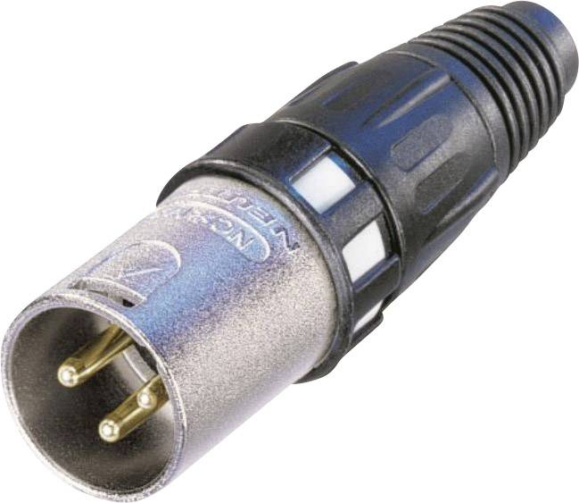 Neutrik NC3MXCC XLR-Steckverbinder Stecker, gerade Polzahl: 3 Silber 1St.