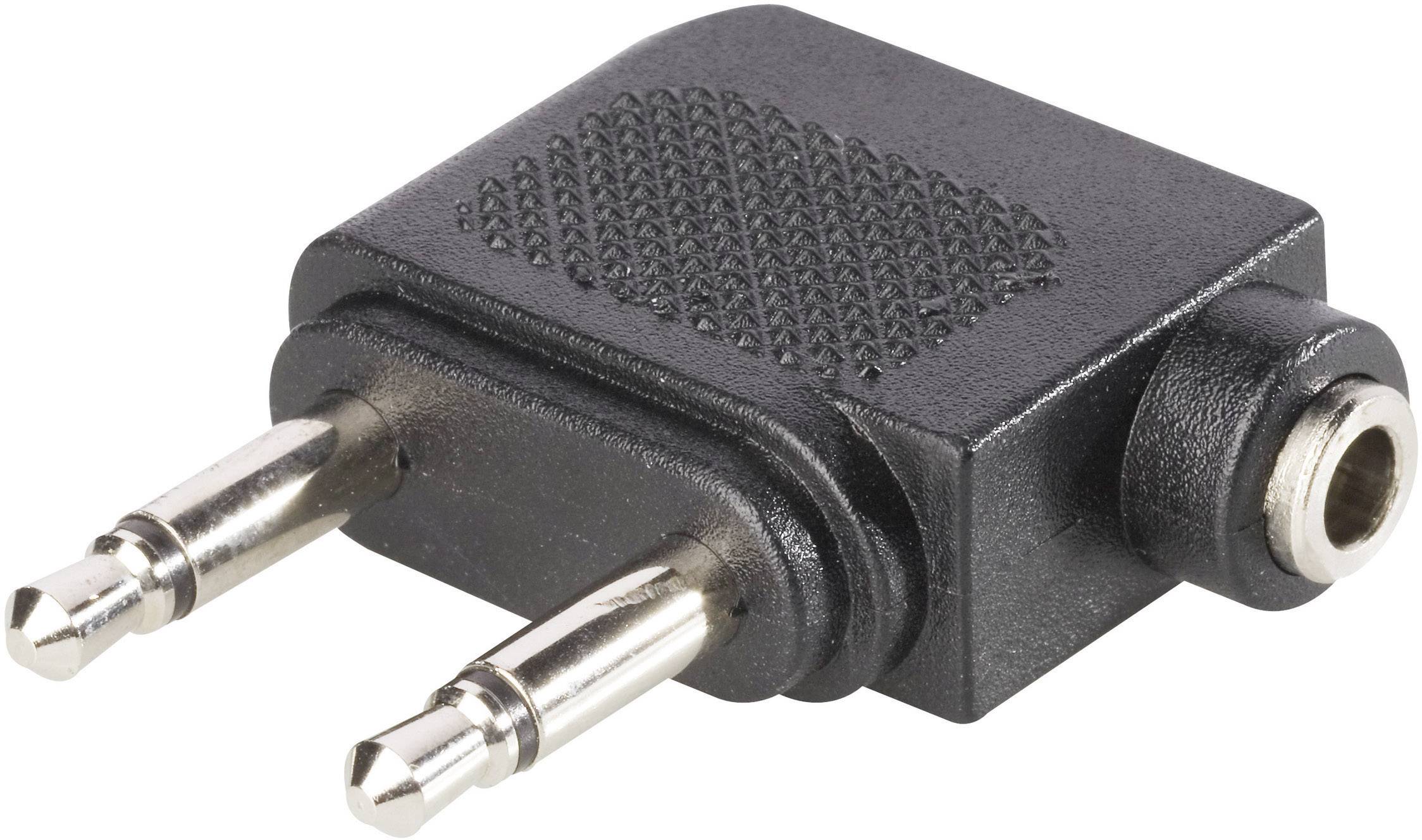 BKL Electronic 1102031 1102031 Klinke Audio Y-Adapter [1x Klinkenbuchse 3.5 mm - 2x Klinkenstecker 3.5 mm] Schwarz