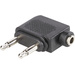 BKL Electronic 1102031 Klinke Audio Y-Adapter [1x Klinkenbuchse 3.5 mm - 2x Klinkenstecker 3.5 mm]