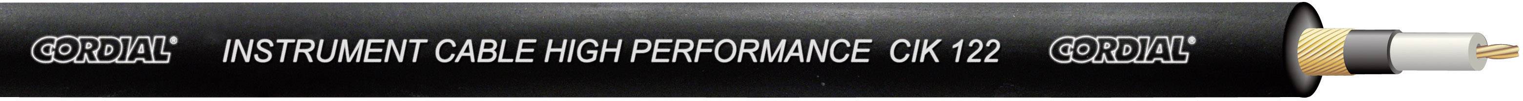Cordial CIK 122 BLACK 100 Instrumentenkabel 1 x 0.22mm² Schwarz Meterware