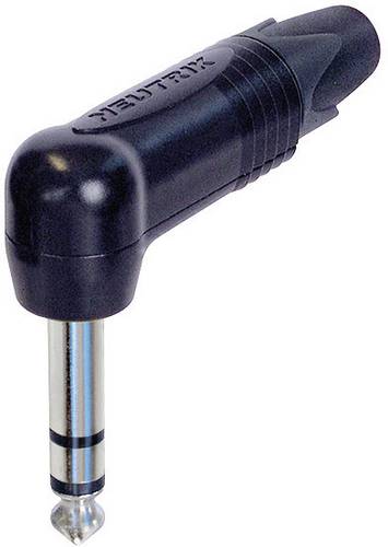 Neutrik NP3RX-BAG Klinken-Steckverbinder 6.35 mm Stecker, gewinkelt Polzahl: 3 Stereo Schwarz 1 St.