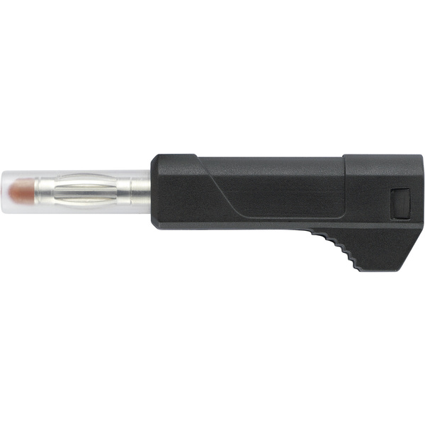 TRU Components TC-R8-103 B Miniatur-Lamellenstecker Stecker, gerade Stift-Ø: 4mm Schwarz