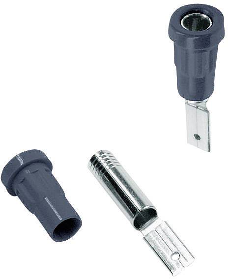 Stäubli EB4-B Laborbuchse Buchse, Einbau vertikal Stift-Ø: 4 mm Schwarz