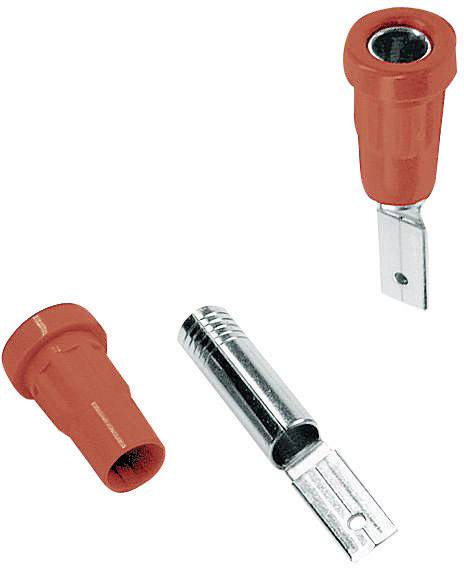 Stäubli EB4-B Laborbuchse Buchse, Einbau vertikal Stift-Ø: 4 mm Rot