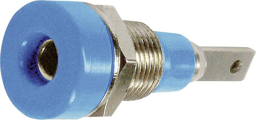 Stäubli LB-I2R Laborbuchse Buchse, Einbau vertikal Stift-Ø: 2 mm Blau 1 St.