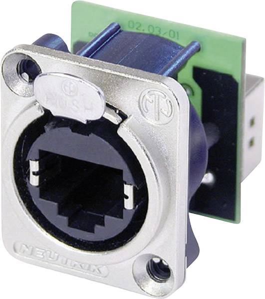 Neutrik NE8FDP RJ45 Datensteckverbinder etherCon® D Serie NE8FDP Buchse, gerade NE8FDP Pole: 8P8C Nickel 1 St.