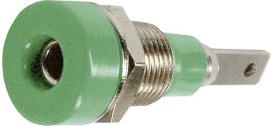 Stäubli LB-I2R Laborbuchse Buchse, Einbau vertikal Stift-Ø: 2 mm Grün