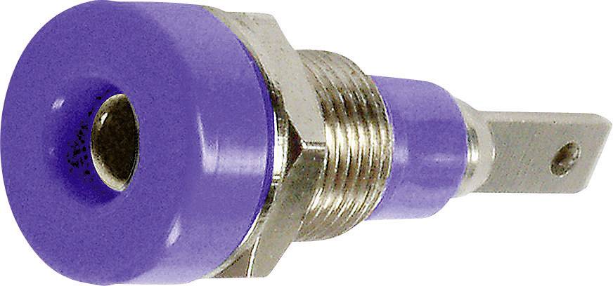 Stäubli LB-I2R Laborbuchse Buchse, Einbau vertikal Stift-Ø: 2 mm Violett