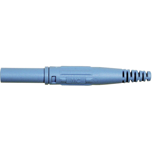 Stäubli XL-410 Laborstecker Stecker, gerade Stift-Ø: 4mm Blau