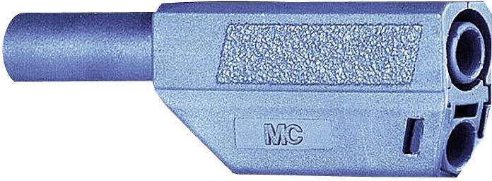 Stäubli SLS425-SE/Q/N Sicherheits-Lamellenstecker Stecker, gerade Stift-Ø: 4 mm Blau 1 St.