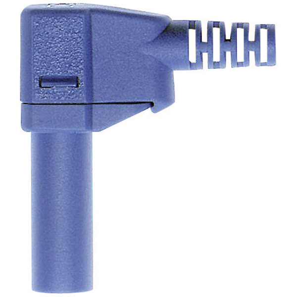 Stäubli SLS425-SW Sicherheits-Lamellenstecker Stecker, gewinkelt Stift-Ø: 4mm Blau 1St.