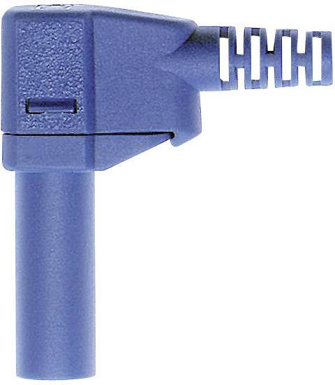 Stäubli SLS425-SW Sicherheits-Lamellenstecker Stecker, gewinkelt Stift-Ø: 4mm Blau 1St.