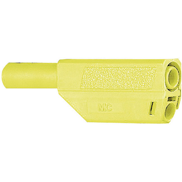 Stäubli SLS425-SE/Q/N Sicherheits-Lamellenstecker Stecker, gerade Stift-Ø: 4 mm Gelb