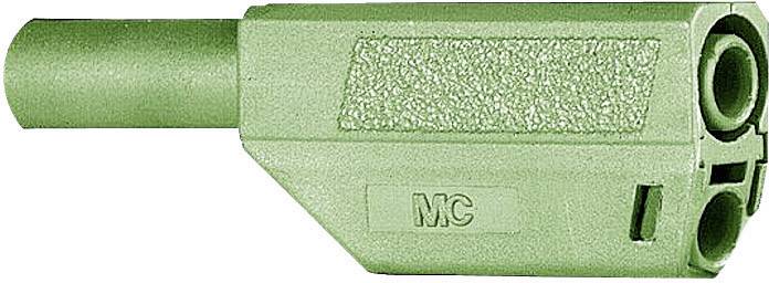 Stäubli SLS425-SE/Q/N Sicherheits-Lamellenstecker Stecker, gerade Stift-Ø: 4 mm Grün