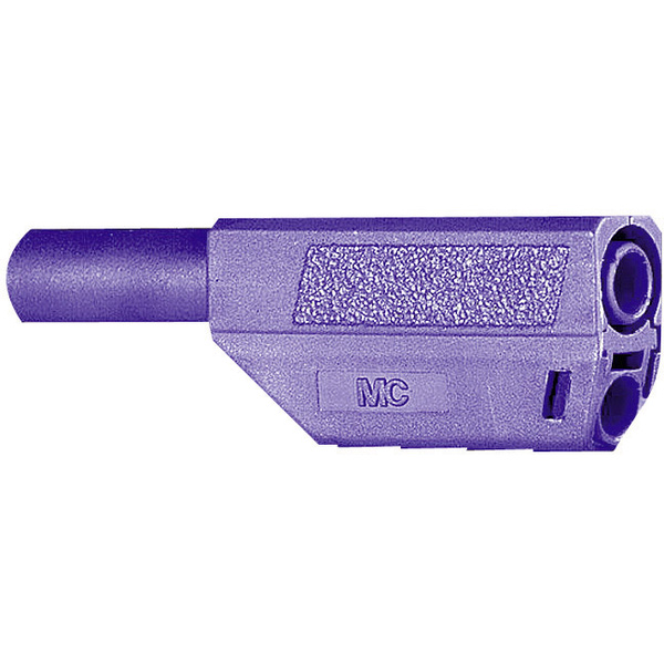 Stäubli SLS425-SE/Q/N Sicherheits-Lamellenstecker Stecker, gerade Stift-Ø: 4mm Braun