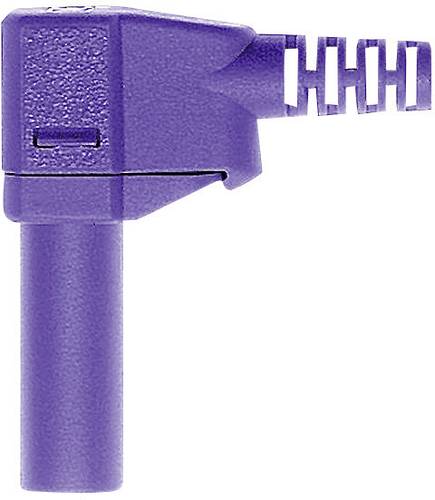 Stäubli SLS425-SW Sicherheits-Lamellenstecker Stecker, gewinkelt Stift-Ø: 4mm Violett 1St.