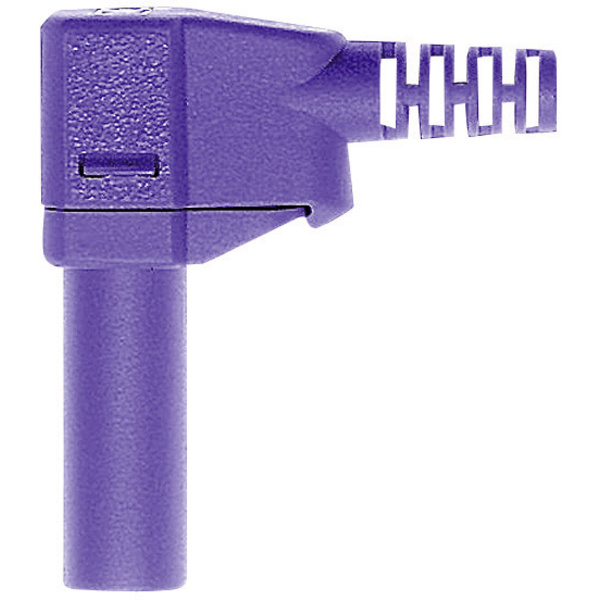 Stäubli SLS425-SW Sicherheits-Lamellenstecker Stecker, gewinkelt Stift-Ø: 4mm Violett 1St.