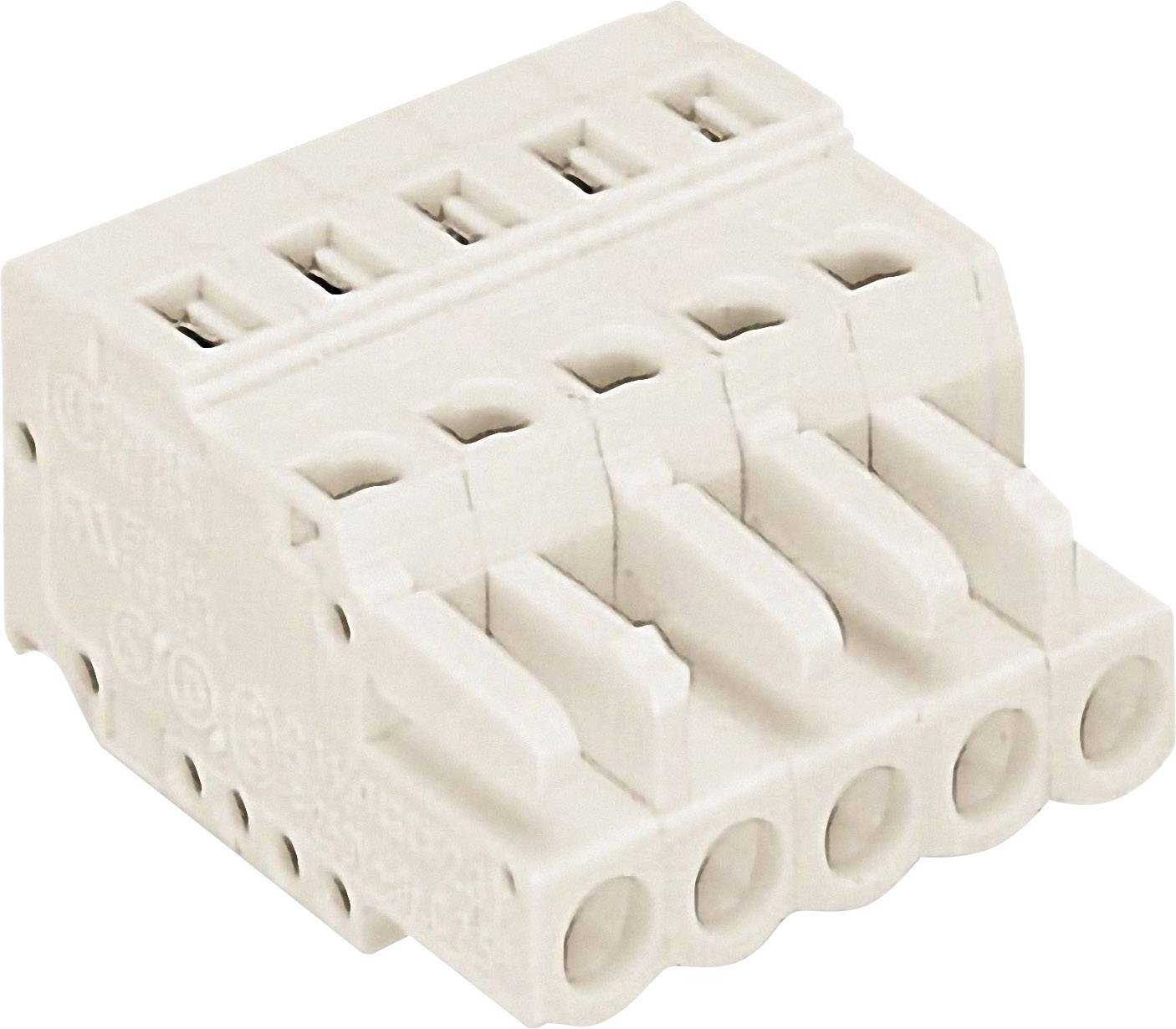 WAGO Buchsengehäuse-Kabel 721 Polzahl Gesamt 3 Rastermaß: 5mm 721-103/026-000