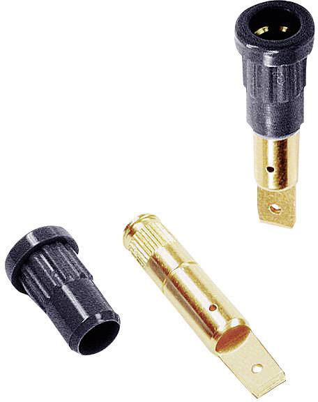 Stäubli EB4 Laborbuchse Buchse, Einbau vertikal Stift-Ø: 4 mm Schwarz