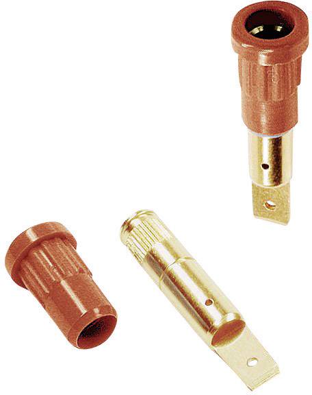 Stäubli EB4 Laborbuchse Buchse, Einbau vertikal Stift-Ø: 4 mm Rot