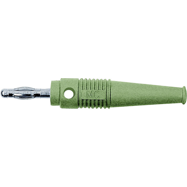 Stäubli L-41Q Lamellenstecker Stecker, gerade Stift-Ø: 4mm Grün