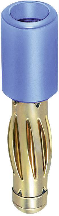 Stäubli R4/2-A Übergangsstecker Stecker 4 mm - Buchse 2 mm Blau
