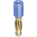 Stäubli R4/2-A Übergangsstecker Stecker 4mm - Buchse 2mm Blau