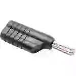 Schnepp N 4041L Büschelstecker Stecker, gerade Stift-Ø: 4mm Schwarz Schnepp N 4041L Büschelstecker Stecker, gerade Stift-Ø: 4mm Schwarz