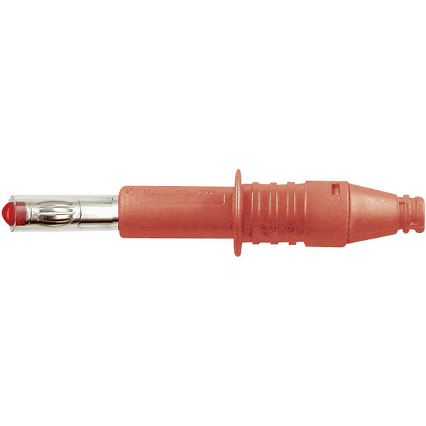 Stäubli X-GL-438 Lamellenstecker Stecker, gerade Stift-Ø: 4mm Rot 1St.