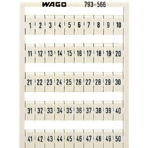 WAGO 793-5504 Bezeichnungskarten Aufdruck: 21 - 30