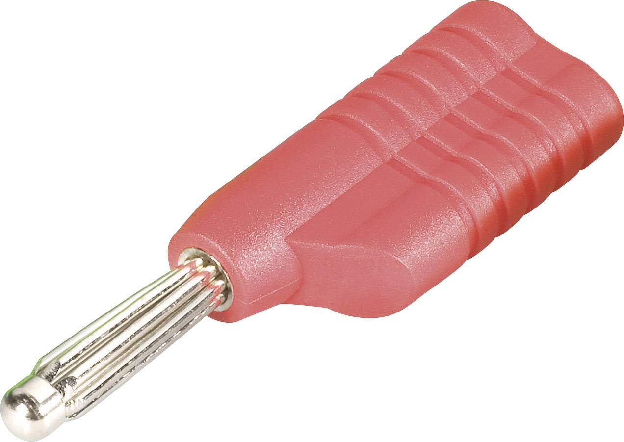 Schnepp S 4041 L rt Büschelstecker Stecker, gerade Stift-Ø: 4 mm Rot