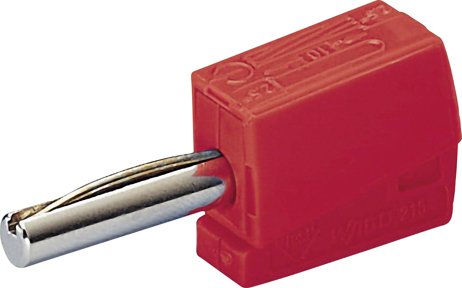 WAGO Bananenstecker Stecker, gerade Stift-Ø: 4 mm Rot