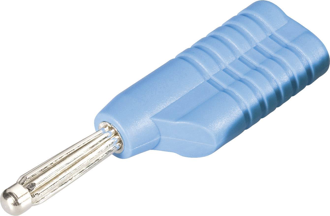 Schnepp S 4041 L bl Büschelstecker Stecker, gerade Stift-Ø: 4 mm Blau