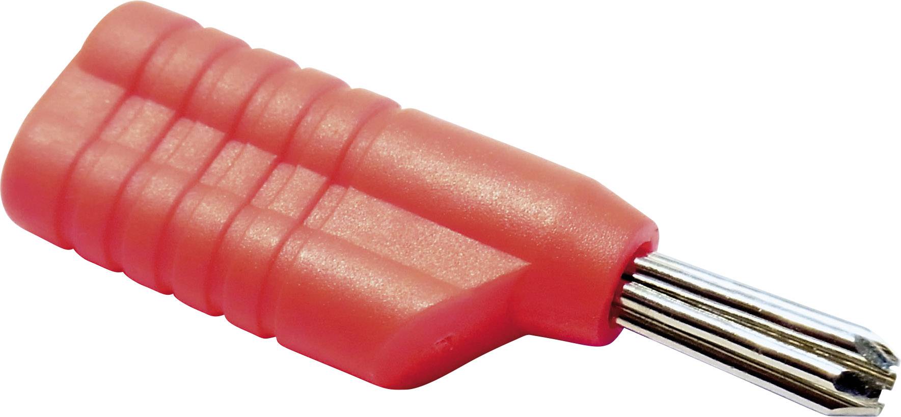Schnepp S 4041 S Büschelstecker Stecker, gerade Stift-Ø: 4 mm Rot
