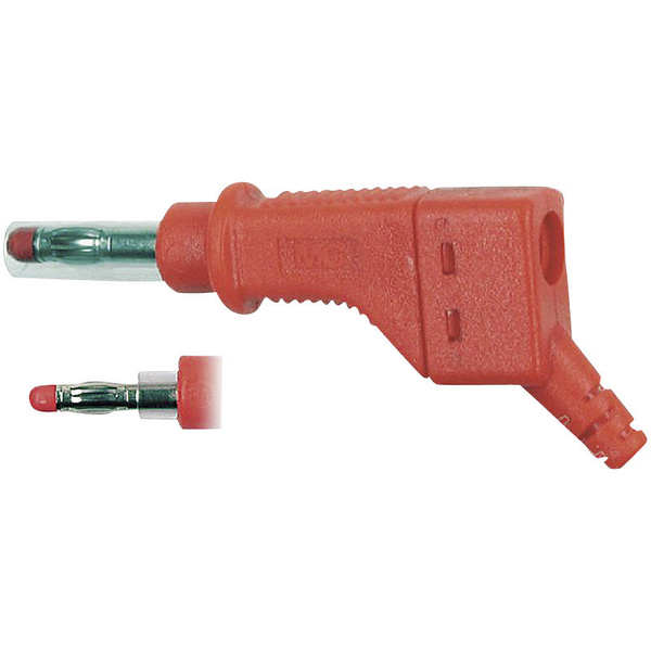 Stäubli XZGL-425 Lamellenstecker Stecker, gerade Stift-Ø: 4mm Rot 1St.