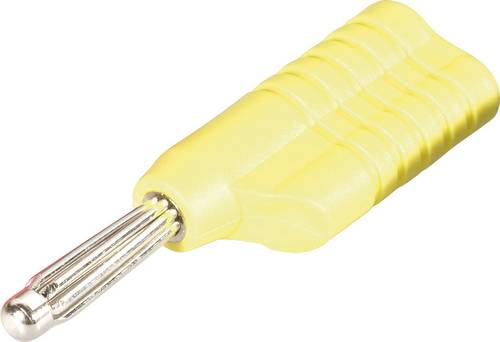 Schnepp S 4041 L ge Büschelstecker Stecker, gerade Stift-Ø: 4 mm Gelb