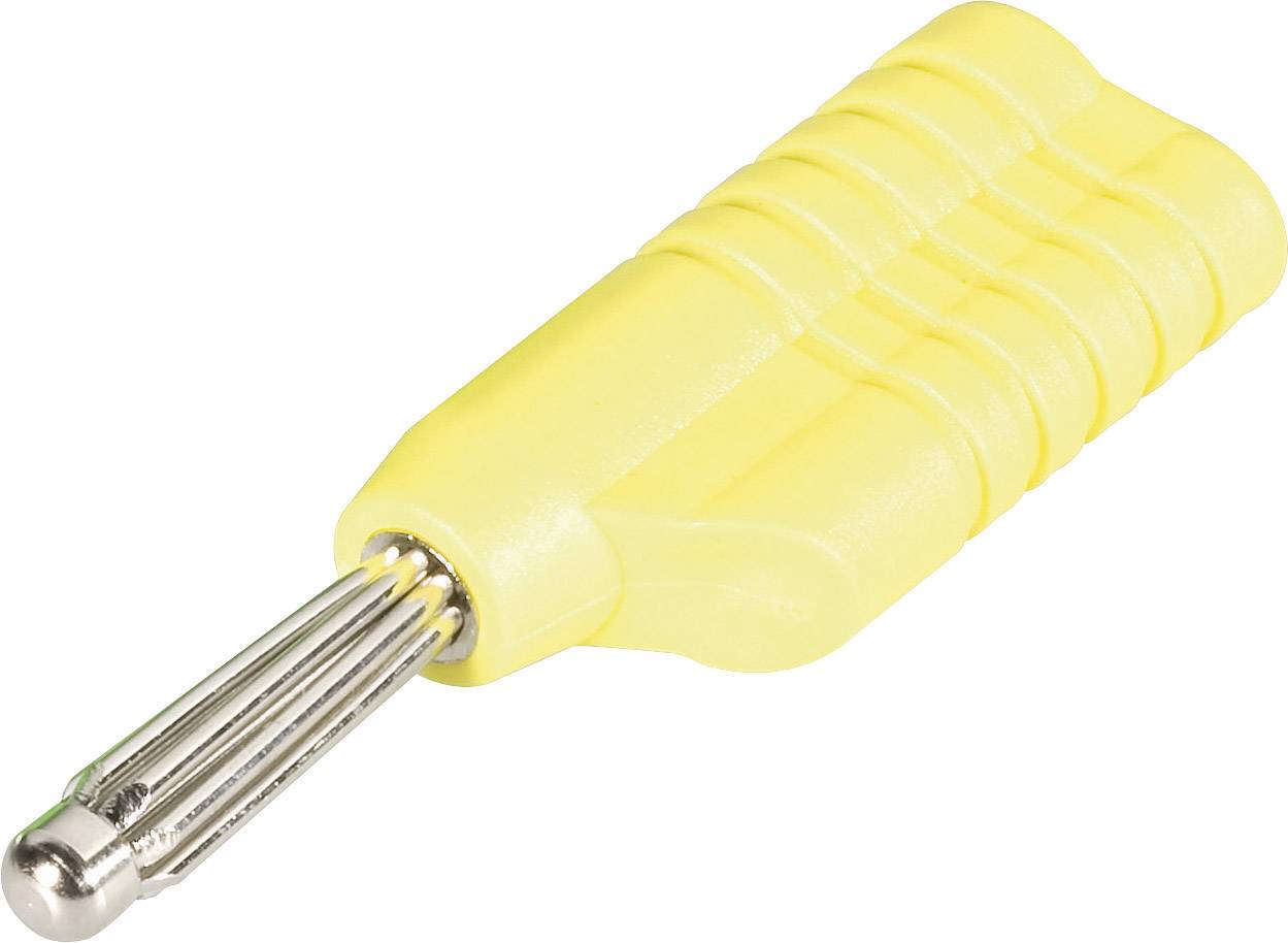 Schnepp S 4041 S Büschelstecker Stecker, gerade Stift-Ø: 4 mm Gelb