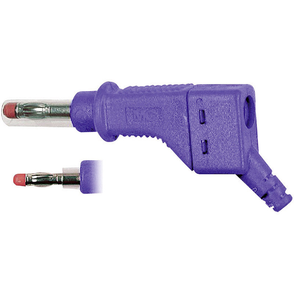 Stäubli XZGL-425 Lamellenstecker Stecker, gerade Stift-Ø: 4mm Violett 1St.
