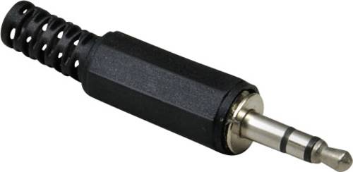 TRU COMPONENTS Klinken-Steckverbinder 3.5mm Stecker, gerade Polzahl: 3 Stereo Silber 100St.