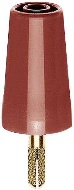 Stäubli A-SLK4 Übergangsstecker Stecker 4 mm - Buchse 4 mm Rot