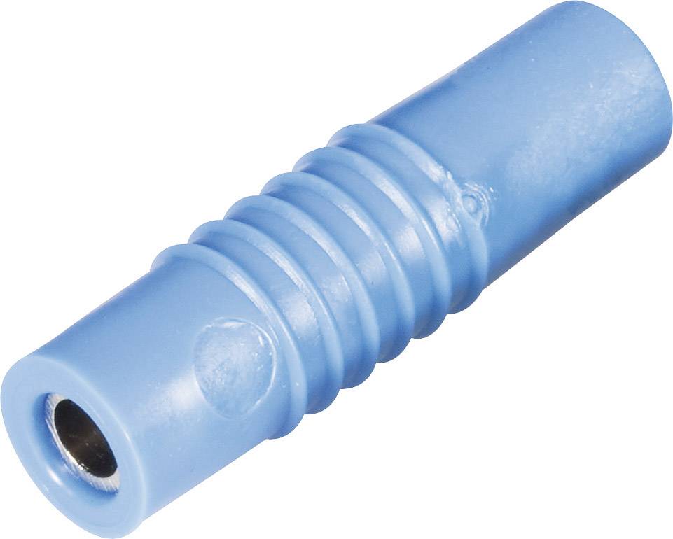 Schnepp KP 4000L Laborbuchse Stecker, gerade Stift-Ø: 4mm Blau