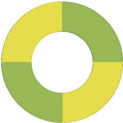 Stäubli FR-POAG-S Farbmarkierungsscheibe Grün, Gelb