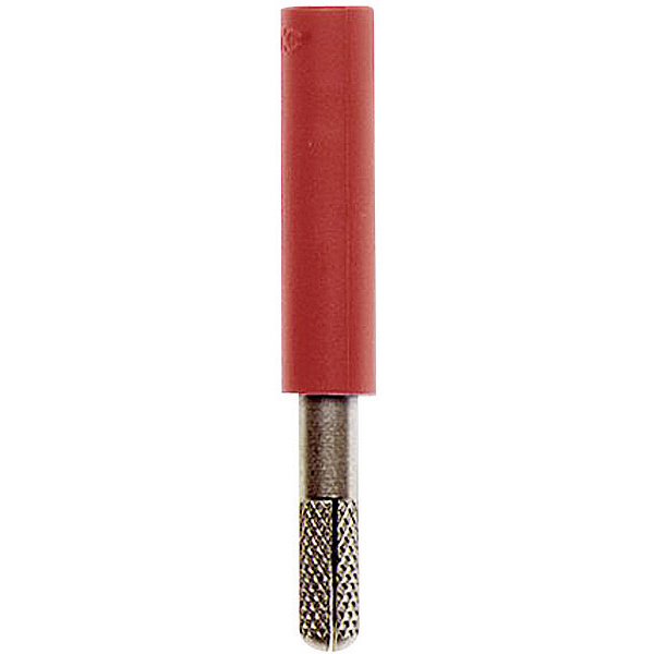 Stäubli A-SLK4-S Übergangsstecker Stecker 4mm - Buchse 4mm Rot