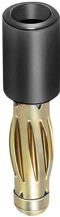 Stäubli R4/2-A Übergangsstecker Stecker 4 mm - Buchse 2 mm Schwarz