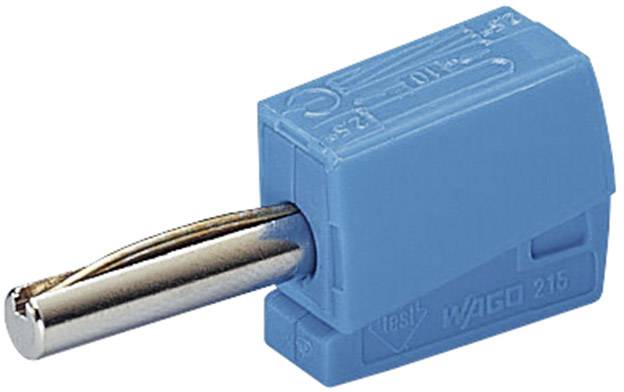 WAGO Bananenstecker Stecker, gerade Stift-Ø: 4 mm Blau