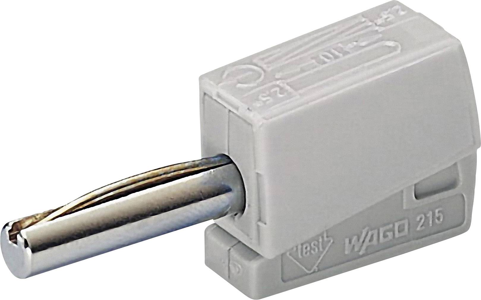 WAGO Bananenstecker Stecker, gerade Stift-Ø: 4 mm Grau